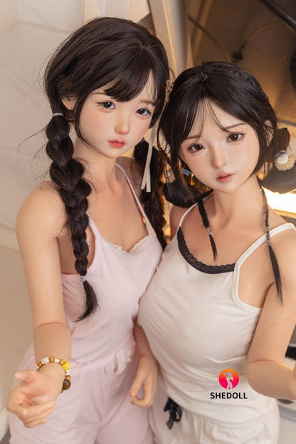 SHEDOLL – Nancy - 148cm/4ft10 C-cup - Silicone Head + TPE Body Sex Doll - 76dollshop