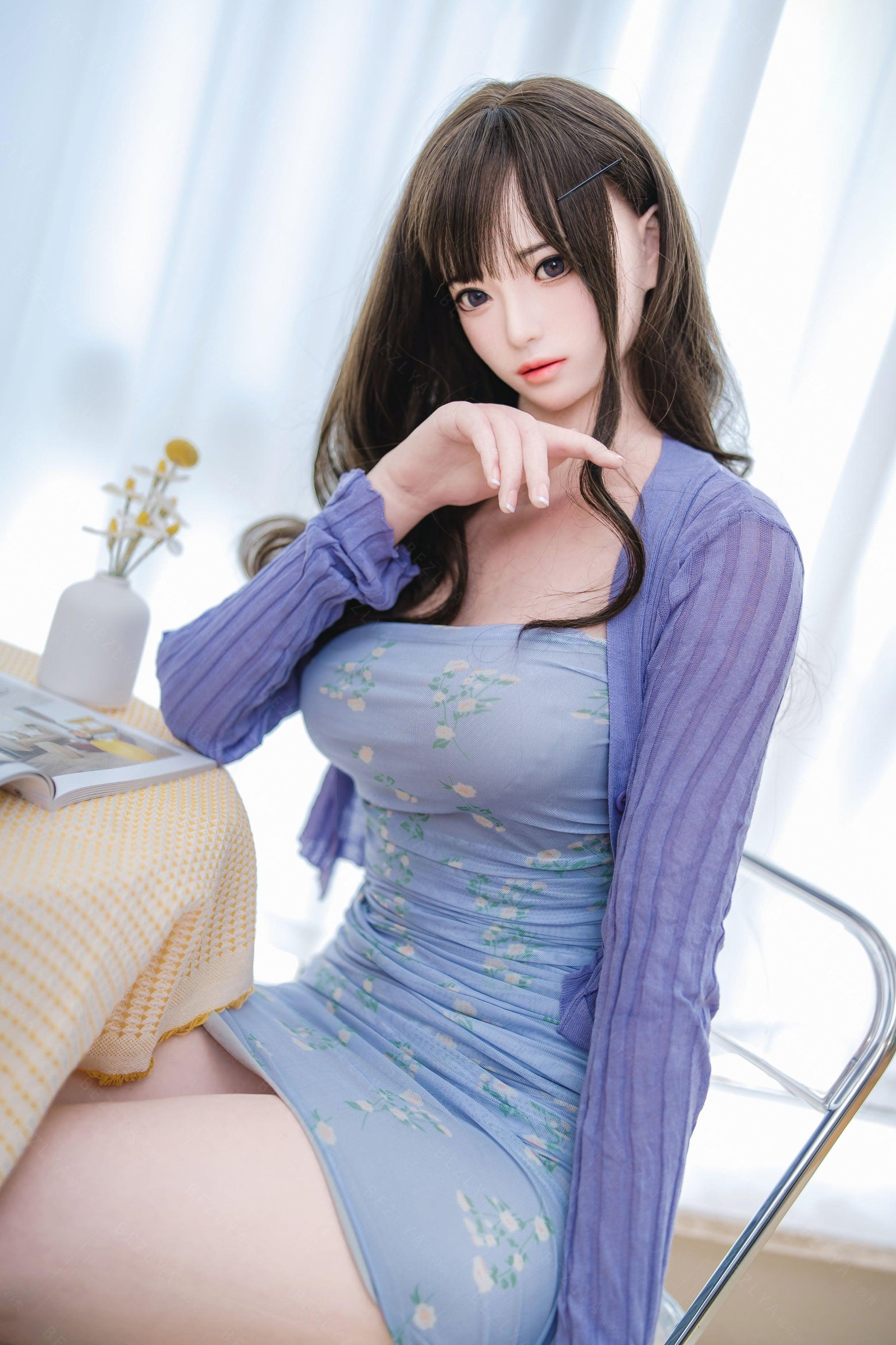 Bezlya - Helianthus - 162cm/5ft3.75 - 2.2U A-cup - Silicone Sex Doll - 76dollshop