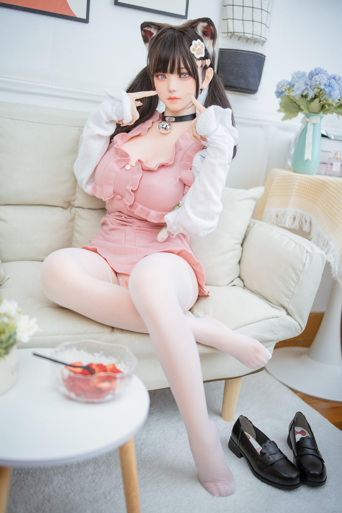 Bezlya - Campanula - 155cm/5ft1 - 2.0 F-cup - Silicone Head + TPE Body Sex Doll - 76dollshop